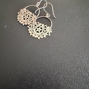 Intricate Silver Filigree Earrings